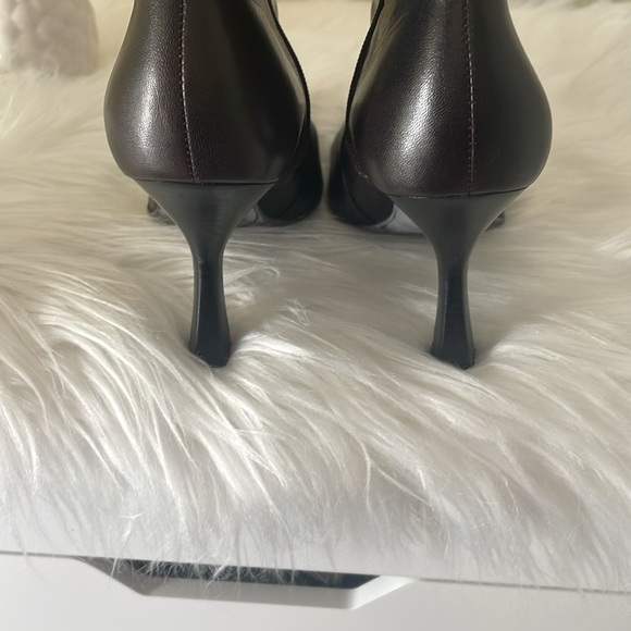 Dark Wine Colored Gianni Beni Booties - Picture 4 of 14